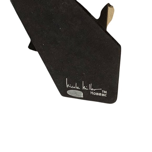 Nicole Miller Home 4x6 Photo Silver Glitter Picture Frame 5"x7" - Picture 3 of 7